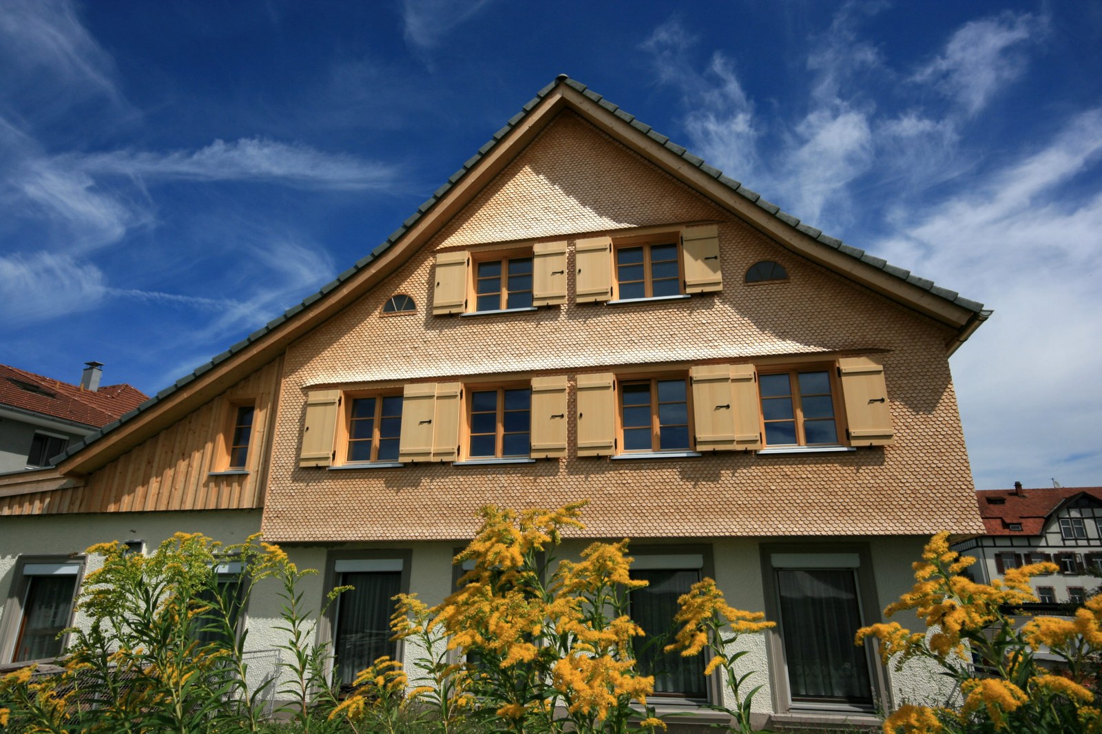 Haus Baur Lustenau, nach der Sanierung, CR Vincent Baur · Marcel Hagen, Studio 22