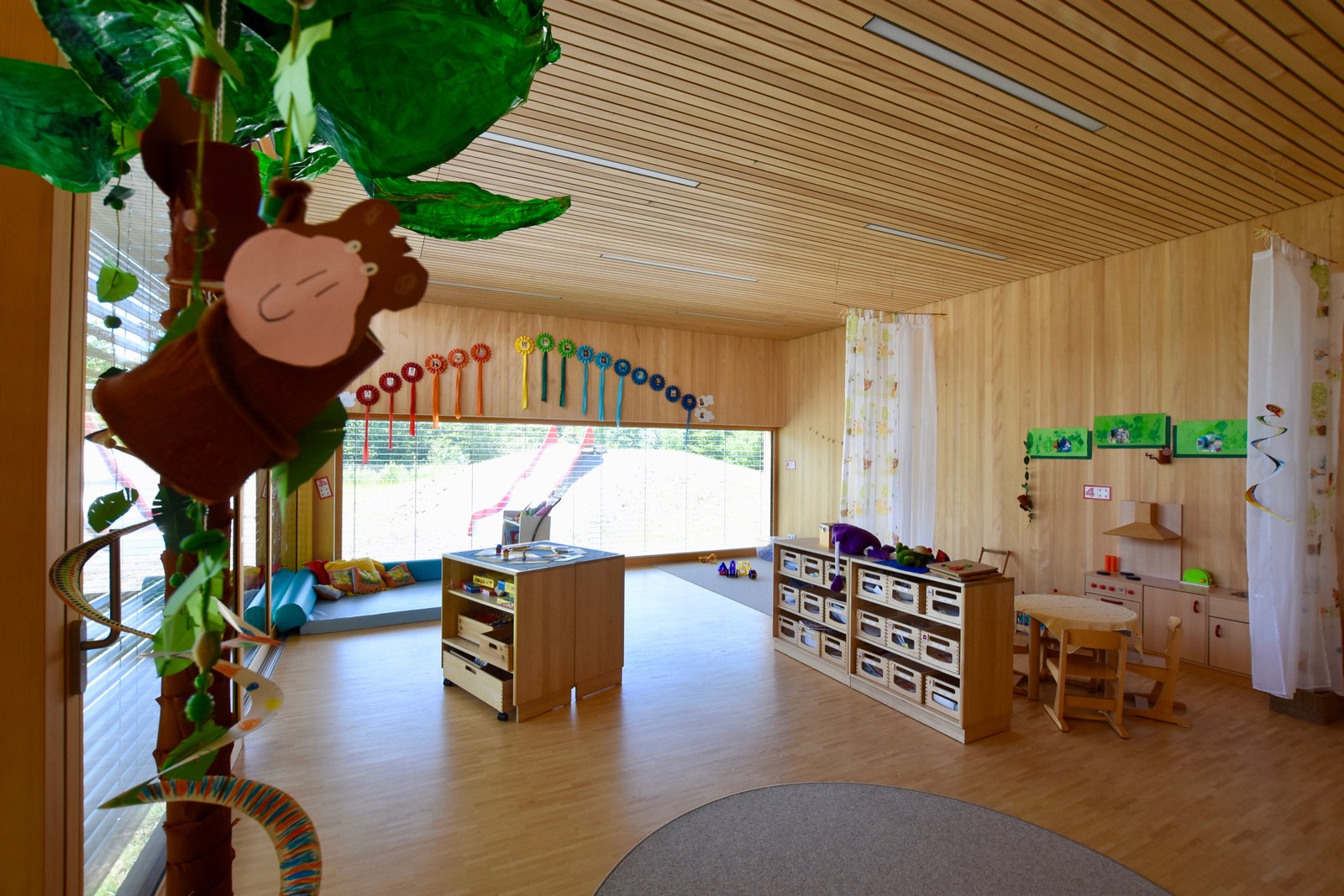 Kindergarten + Kleinkindbetreuung Göfis-Hofen, Innenansicht, CR Caroline Begle