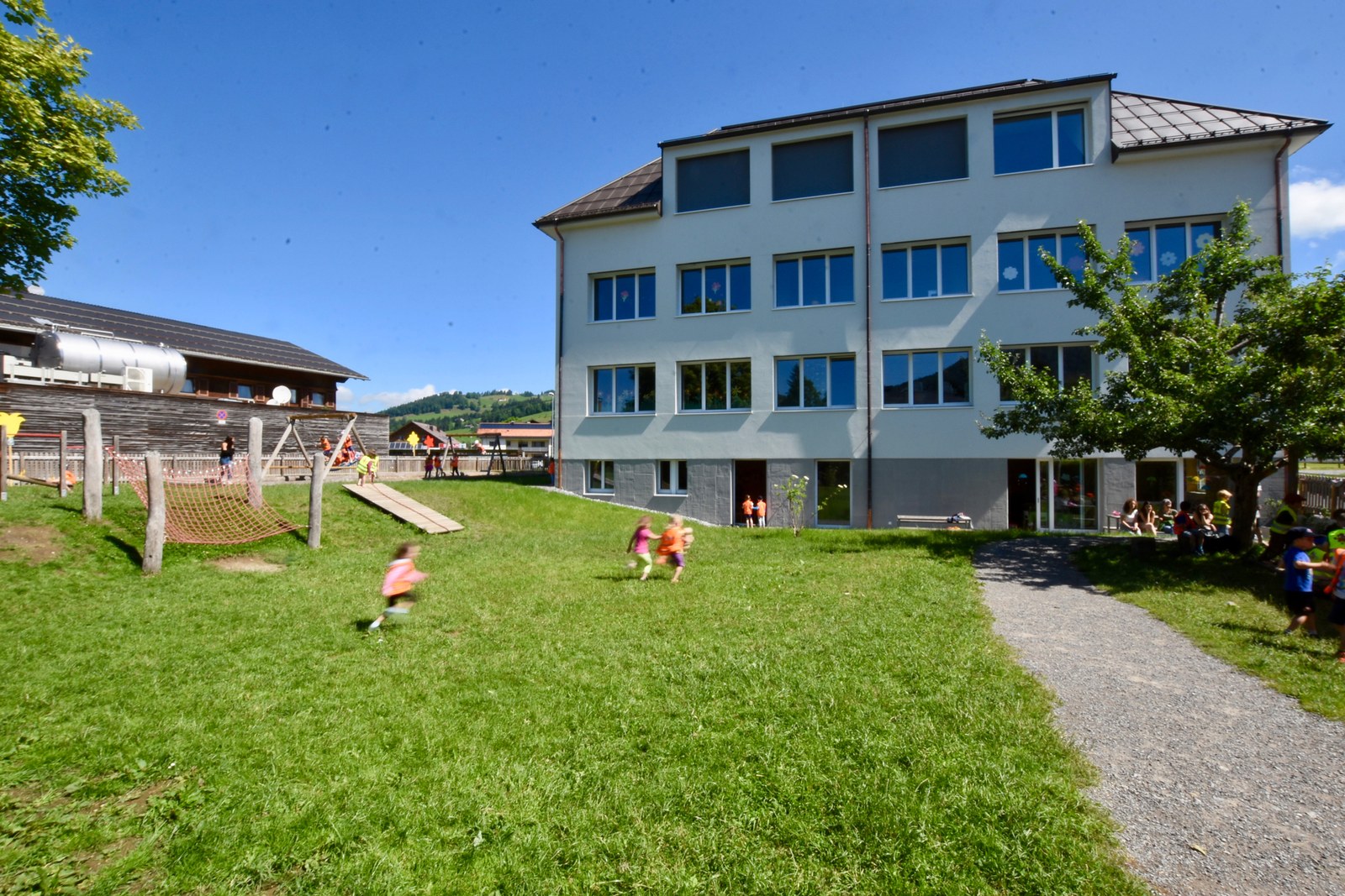 Kindergarten Hittisau, Aussenansicht, CR Caroline Begle