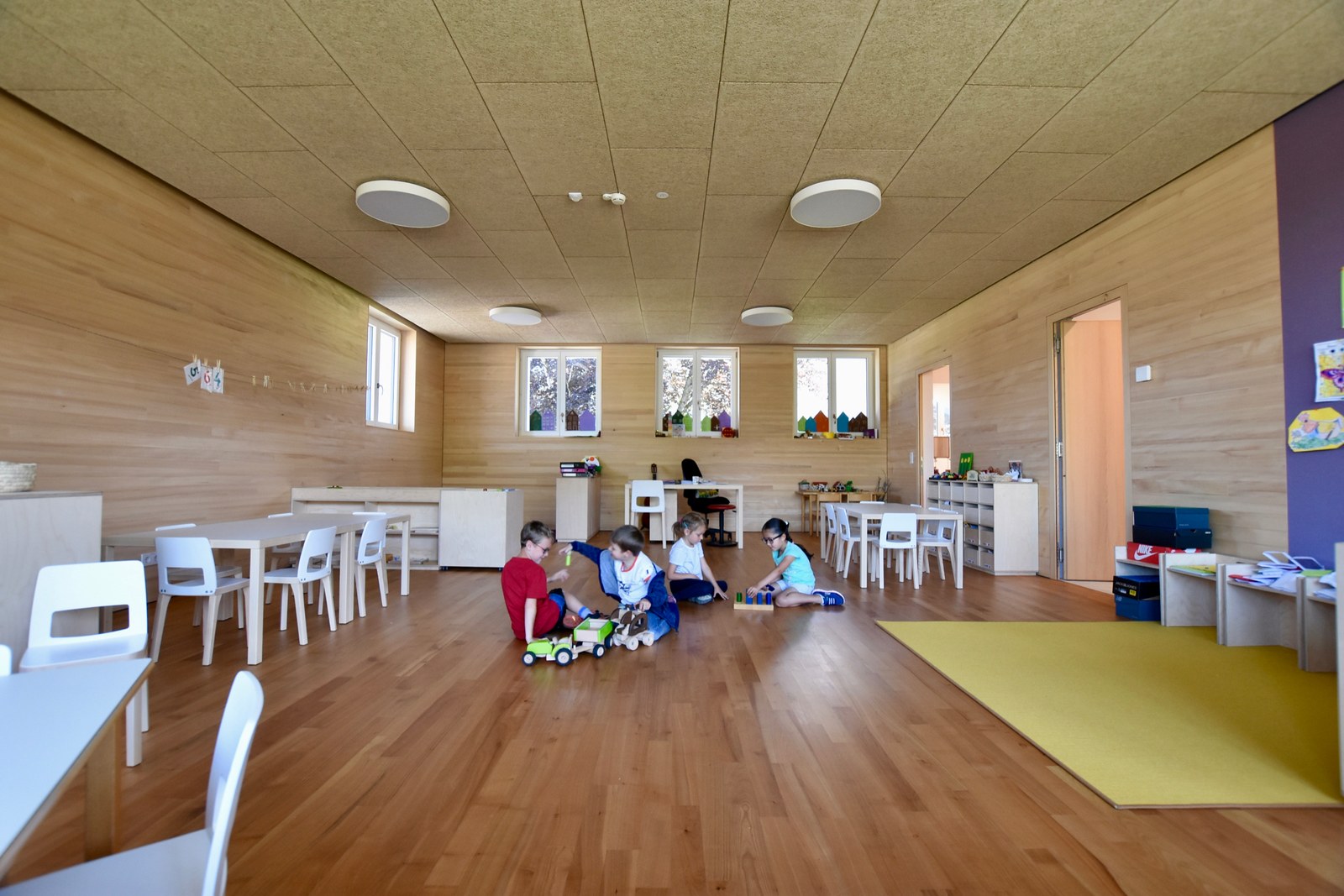 Kindergarten Hittisau, Innenansicht, CR Caroline Begle