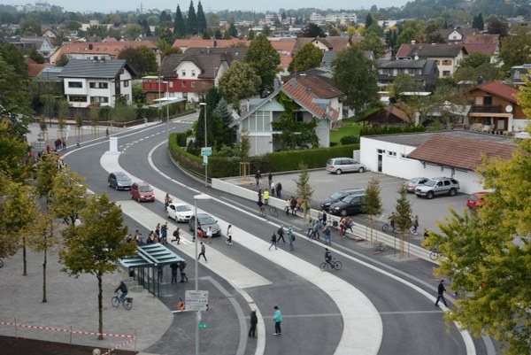 Begegnungszone Wolfurt Schulstraße