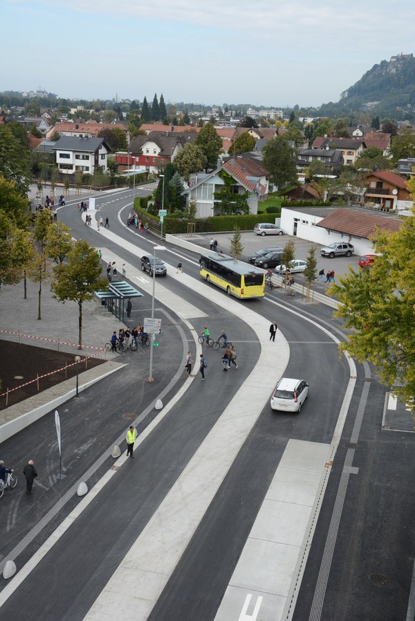 Begegnungszone Wolfurt Schulstraße