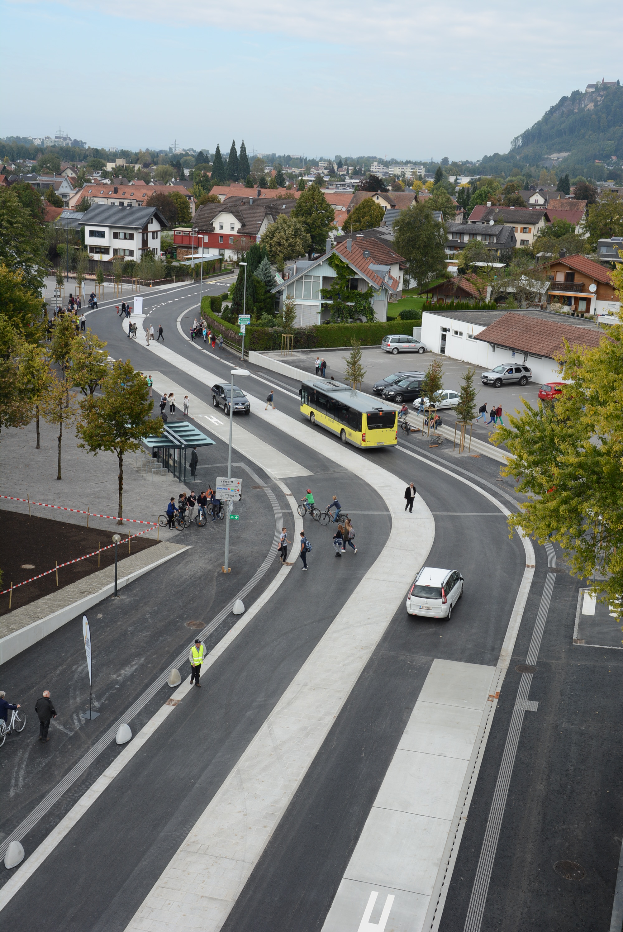 Begegnungszone Wolfurt Schulstraße