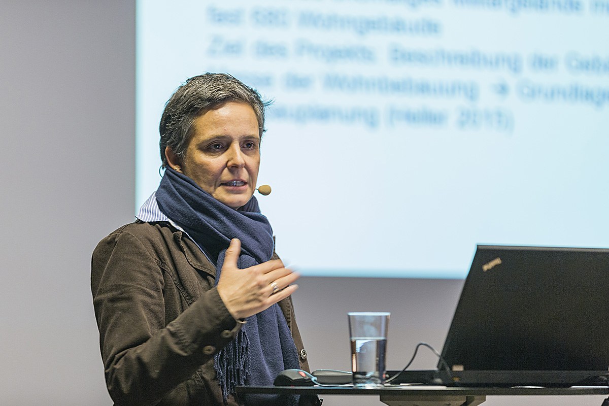 Anke Bockreis, Universität Innsbruck, bei der Energie Lounge 2016. Bildnachweis: Darko Todorovic